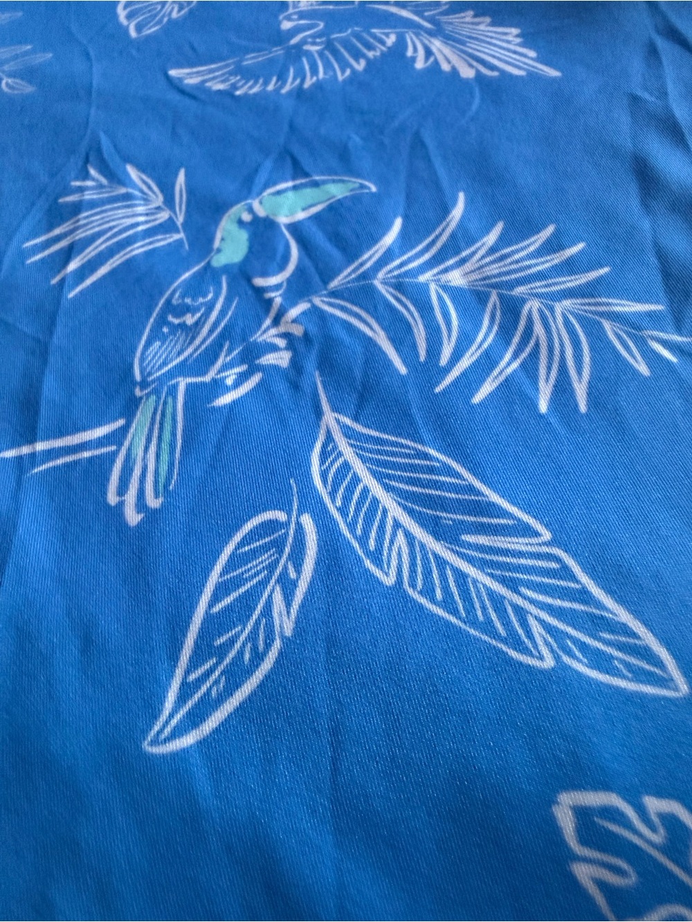 Bad Birdie Blue Tropical Toucan Golf Polo Shirt - Picture 4 of 4